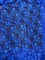 1 Yard Royal Blue Floral Sheer Lace Fabric 4-Way Stretch Shimmery Nylon Spandex 58/60″ Wide